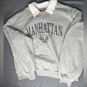 Hollister Gray Crewneck Hoodie